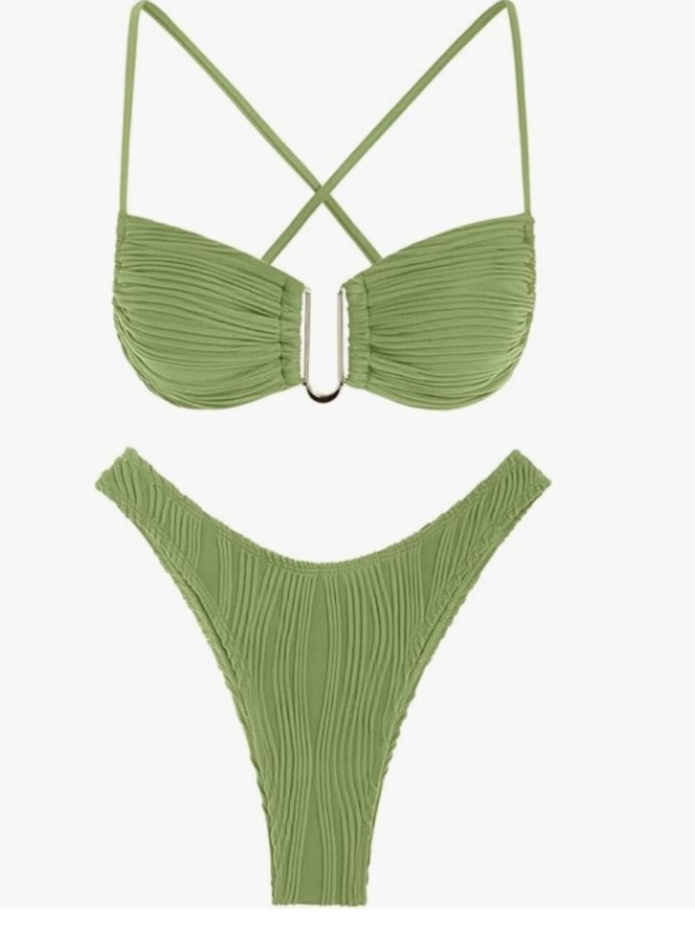 Women's Textured Underwire Bikini Set